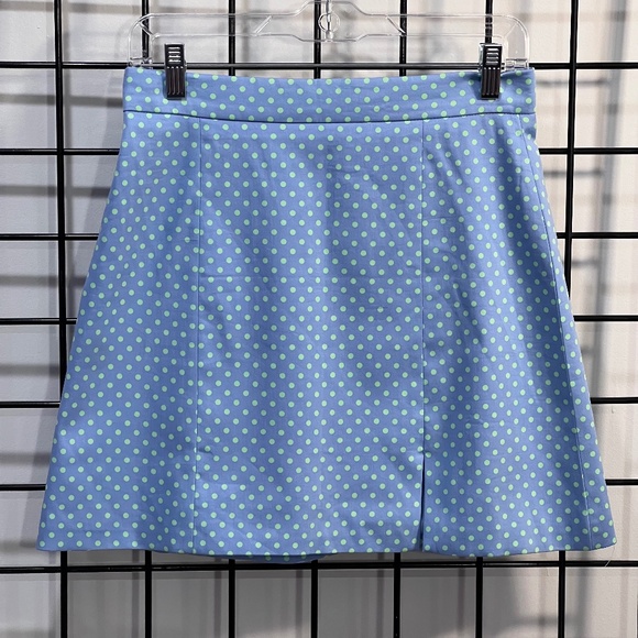 NWT ZARA Polka Dot Slit Front Mini Skirt Size Medium - Picture 1 of 14